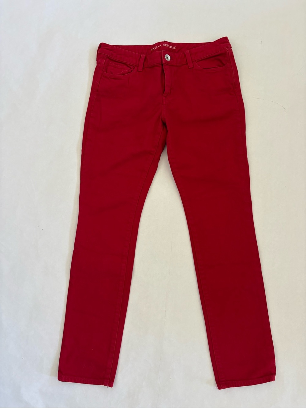 Banana Republic Women's Skinny Jeans in Red